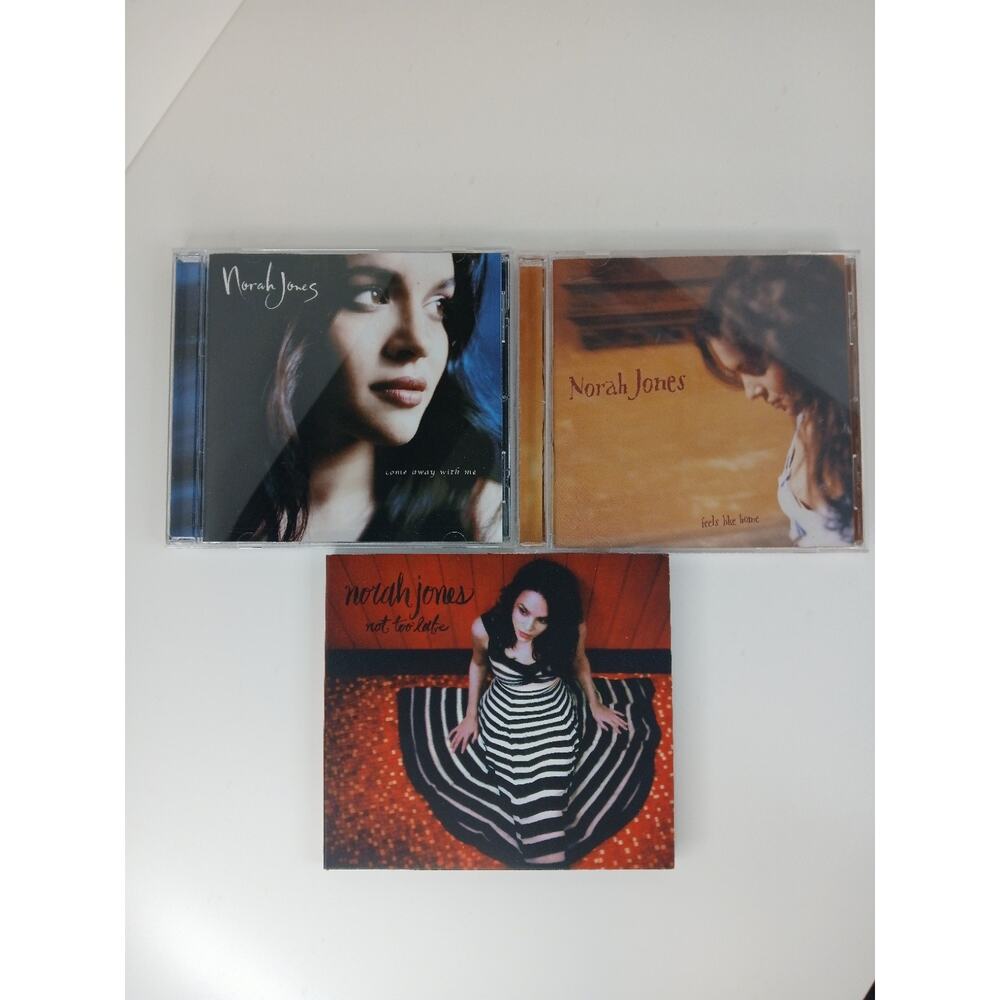 Norah Jones Lot of 3 CDs Come Away With Me Feels Like Home Not Too Late